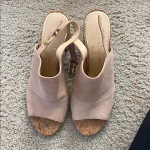 Jessica Simpson pink wedge.